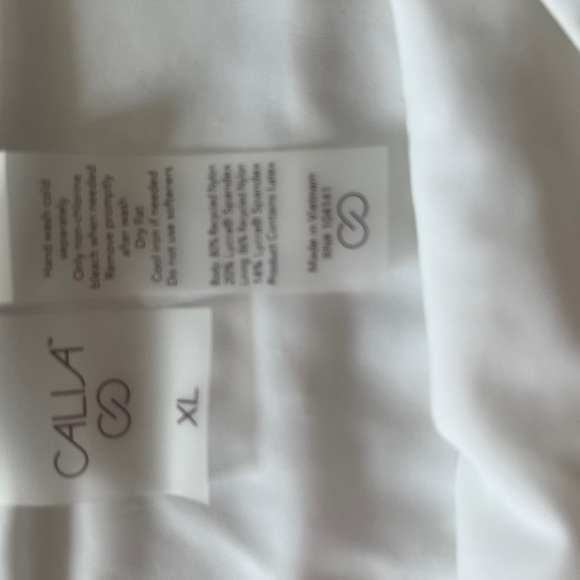 CALIA White Bikini Set XL — Strappy Top & Mid-Rise Bottom NWT - Picture 10 of 12